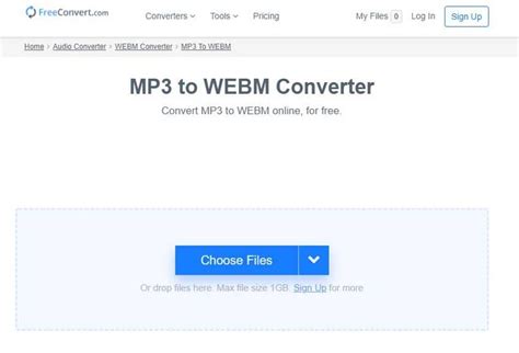 convertir mp3 a webm.